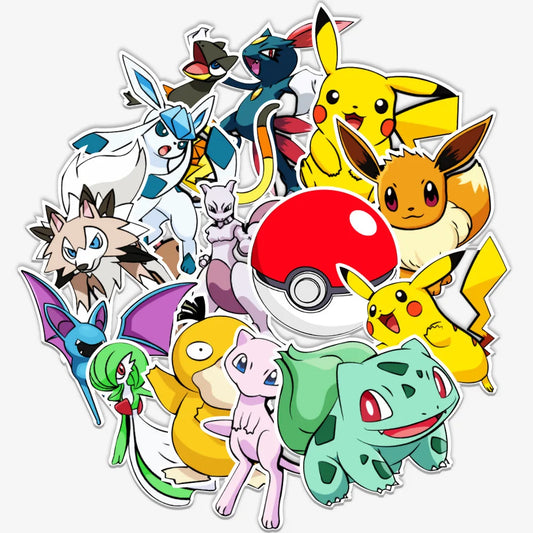 50pcs Pokemon Anime Wall Stickers
